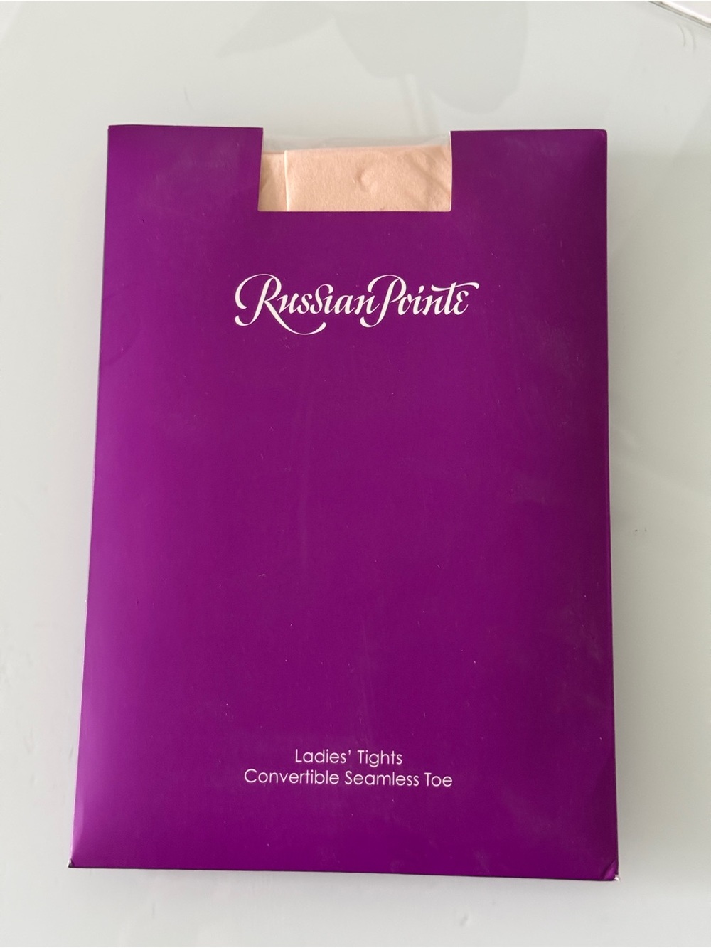 Russian Pointe Ladies' Convertible Seamless Toe Tights Pink New In Box